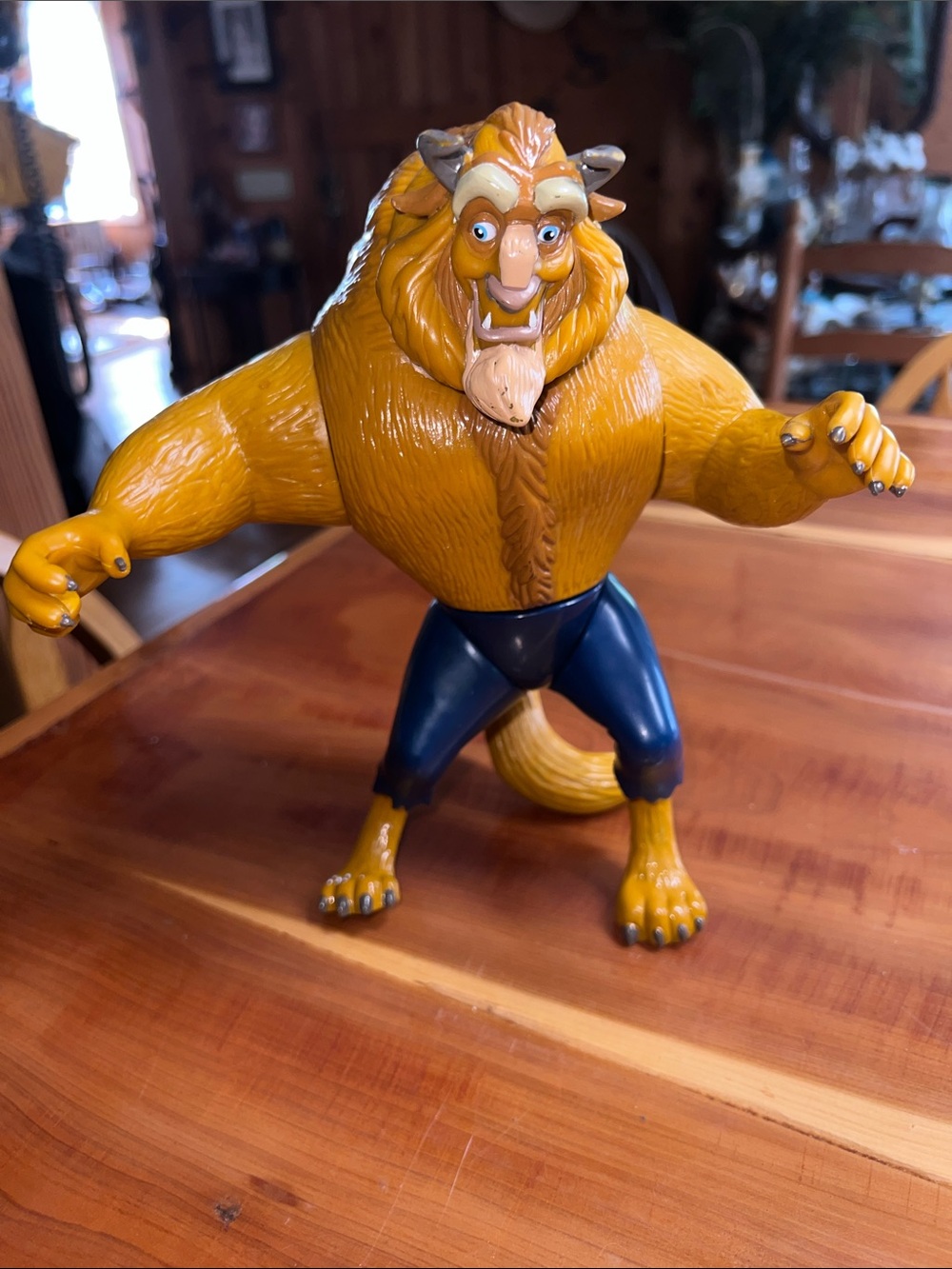 Walt Disney Beast Large 9” Action Figure With Shorts On Beauty Movie Character